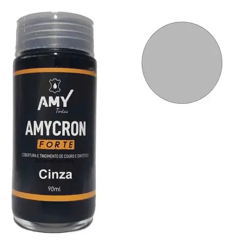 Tinta Para Couro, Sapatos, Bolsas Amycron Forte cor cinza