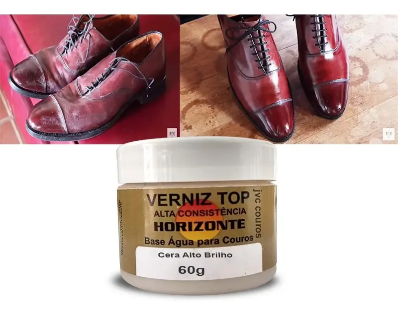 Cera Graxa Creme De Verniz Para Couro Sapato, Bolsas Horiz.