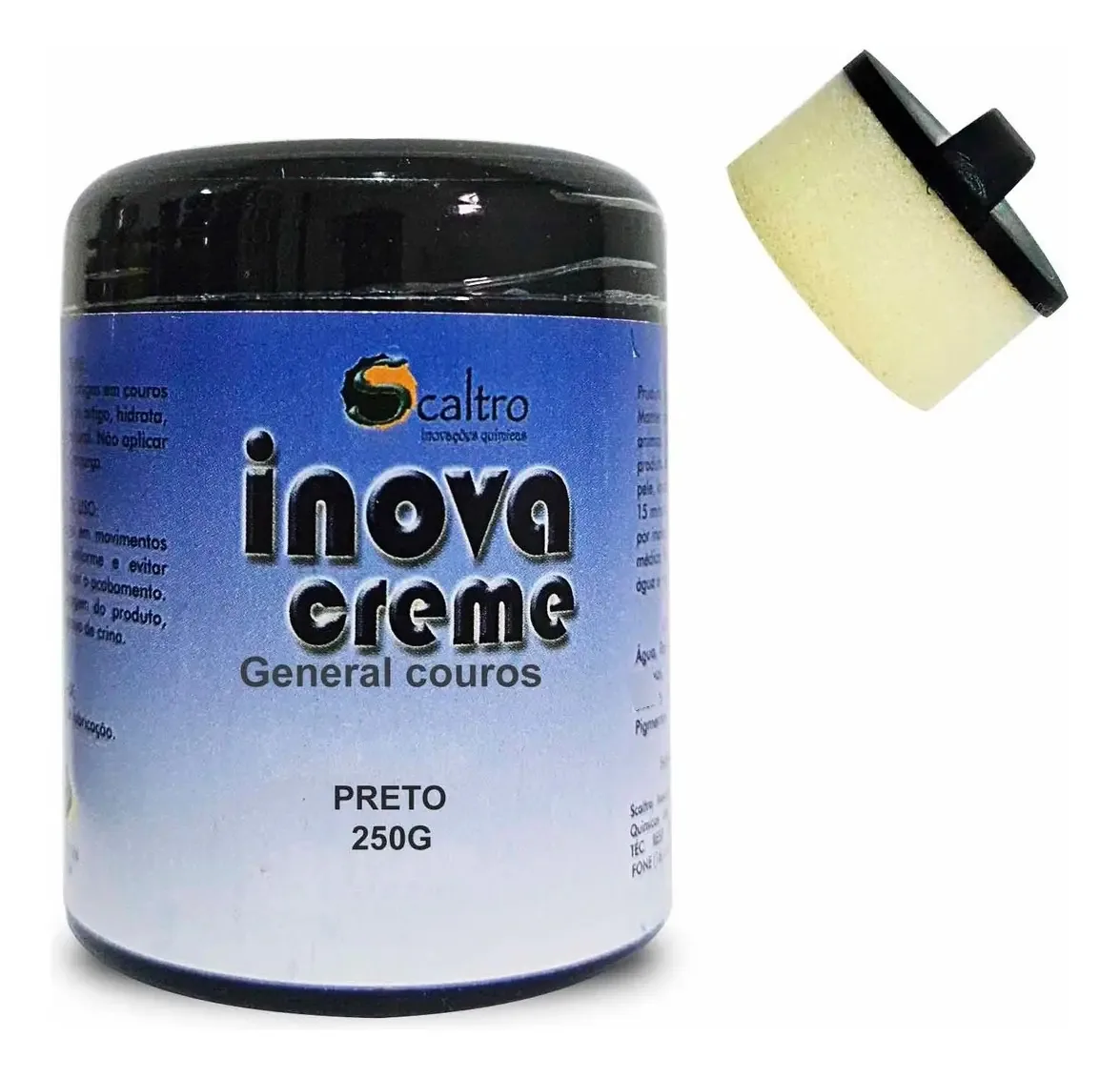Graxa Para Couro Sapato Preto E Couro Inovacreme 250g