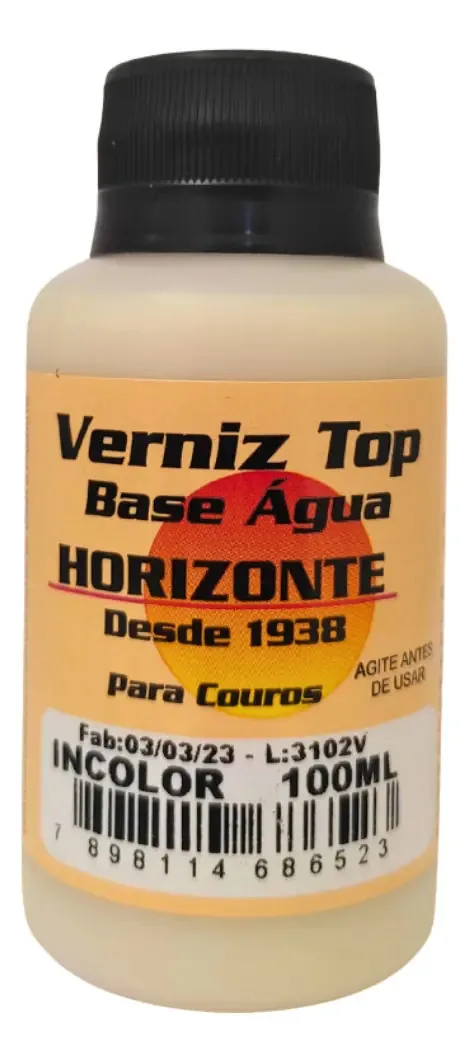 Graxa Incolor Para Sapato Jaqueta Verniztop 100ml+ Aplicador