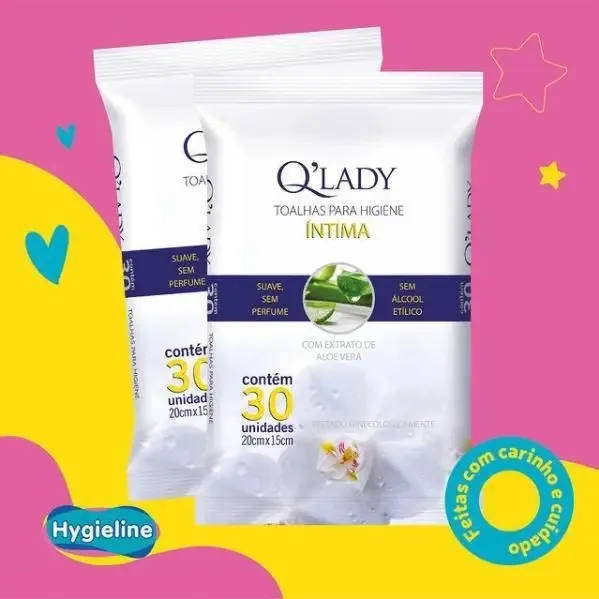 Toalha Higiênica Umedecida Q Lady Intima 30un