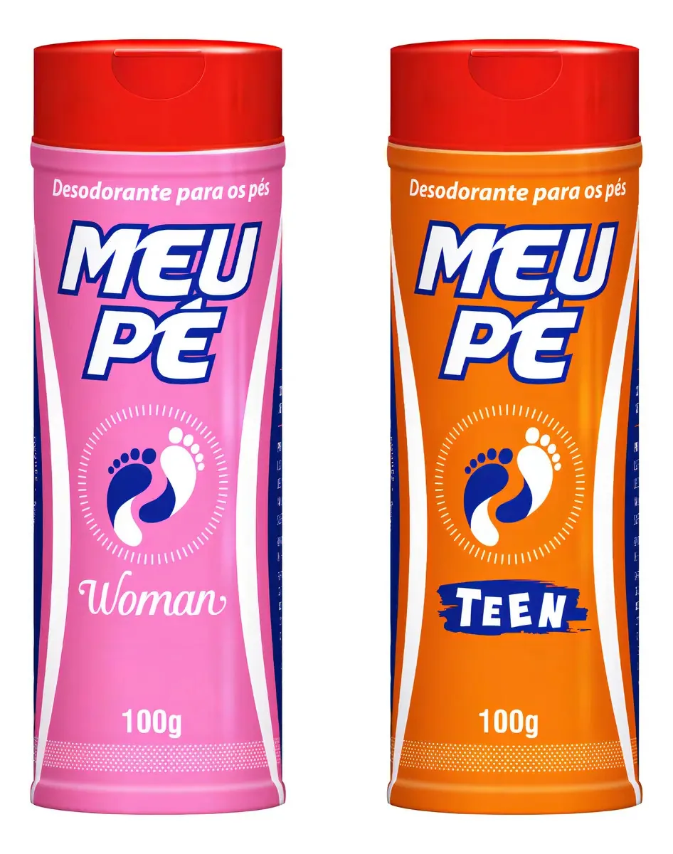 Talco Em Pó Perfumado Meu Pé Woman Mulher + Teen Adulto 100g