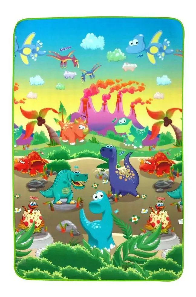 Tapete De Atividades Bebe Dinossauro 1,80x1,20 Colchoado