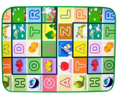 Tapete De Atividades Bebe Alfabeto 1,20x90cm Colchoado