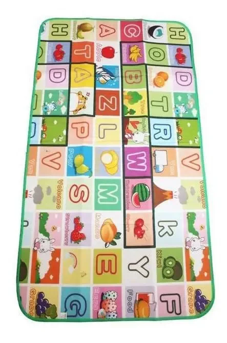 Tapete De Atividades Bebe Alfabeto 1,80x1,00 Colchoado