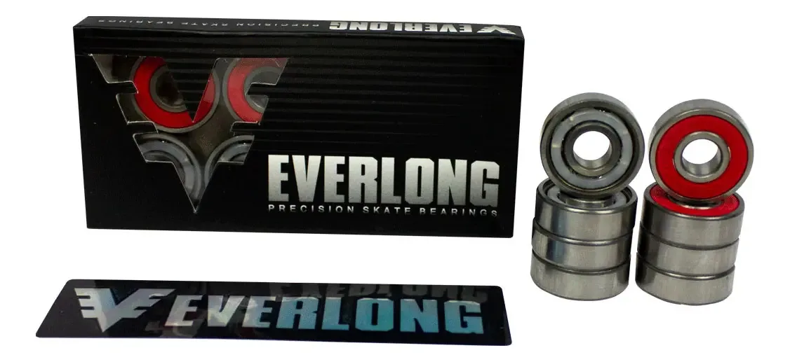 Rolamento Profissional Everlong Aço 8 Unidades para Skate e Patins
