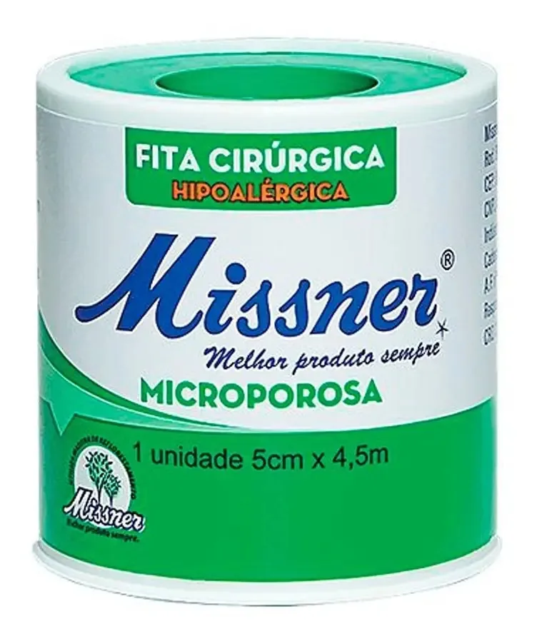 Fita Microporosa Missner 5cm X 4,5m - 20 Unidades