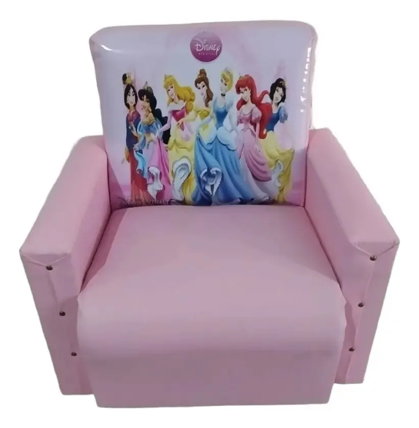 Mini Puff Sofa Kids Infantil Ate 5 Anos Cor Princesas