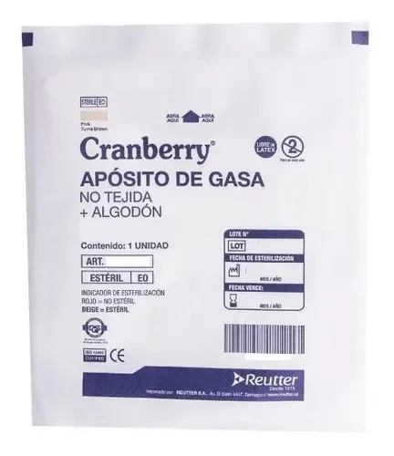 Gaze não tecida Cranberry gaze não tecida algodão 10x20 pacote com 10 unidades