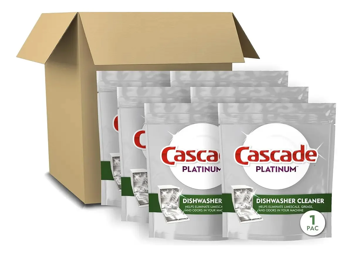 Limpador de lava-louças Cascade Platinum, pacote com 6