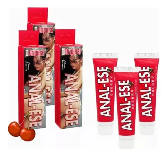 3 Lubrificantes Anais Ese Creme Dessensibilizante 0.5oz Cereja