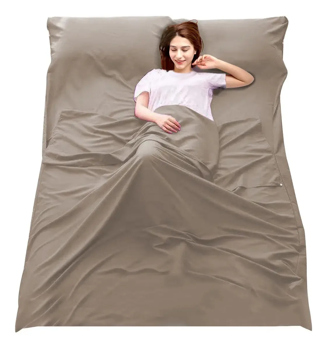 Saco de dormir Garnet Sd-001 cor cáqui