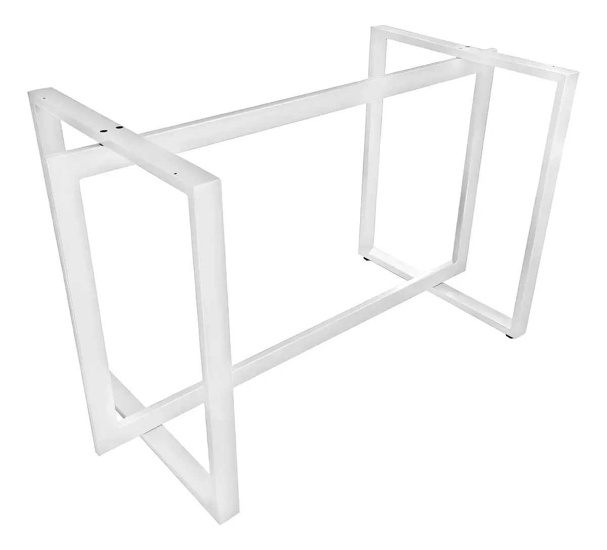 Base De Mesa Halden Para Tampo De Madeira Vidro Pedra Branco