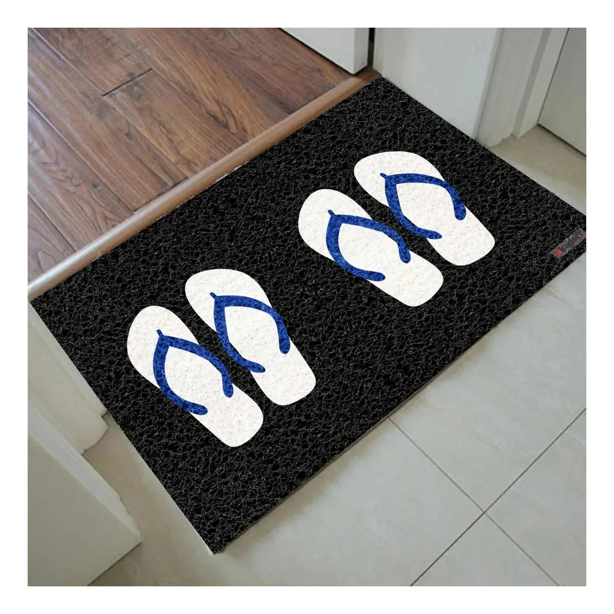 Tapete Capacho Personalizado - Chinelos 2 Pares Masc 60x40