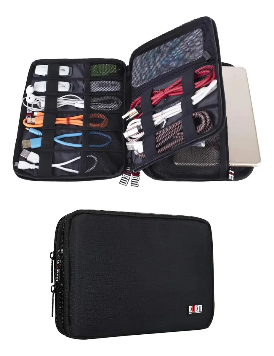 Organizador de cabos, multiuso/preto/2 camadas
