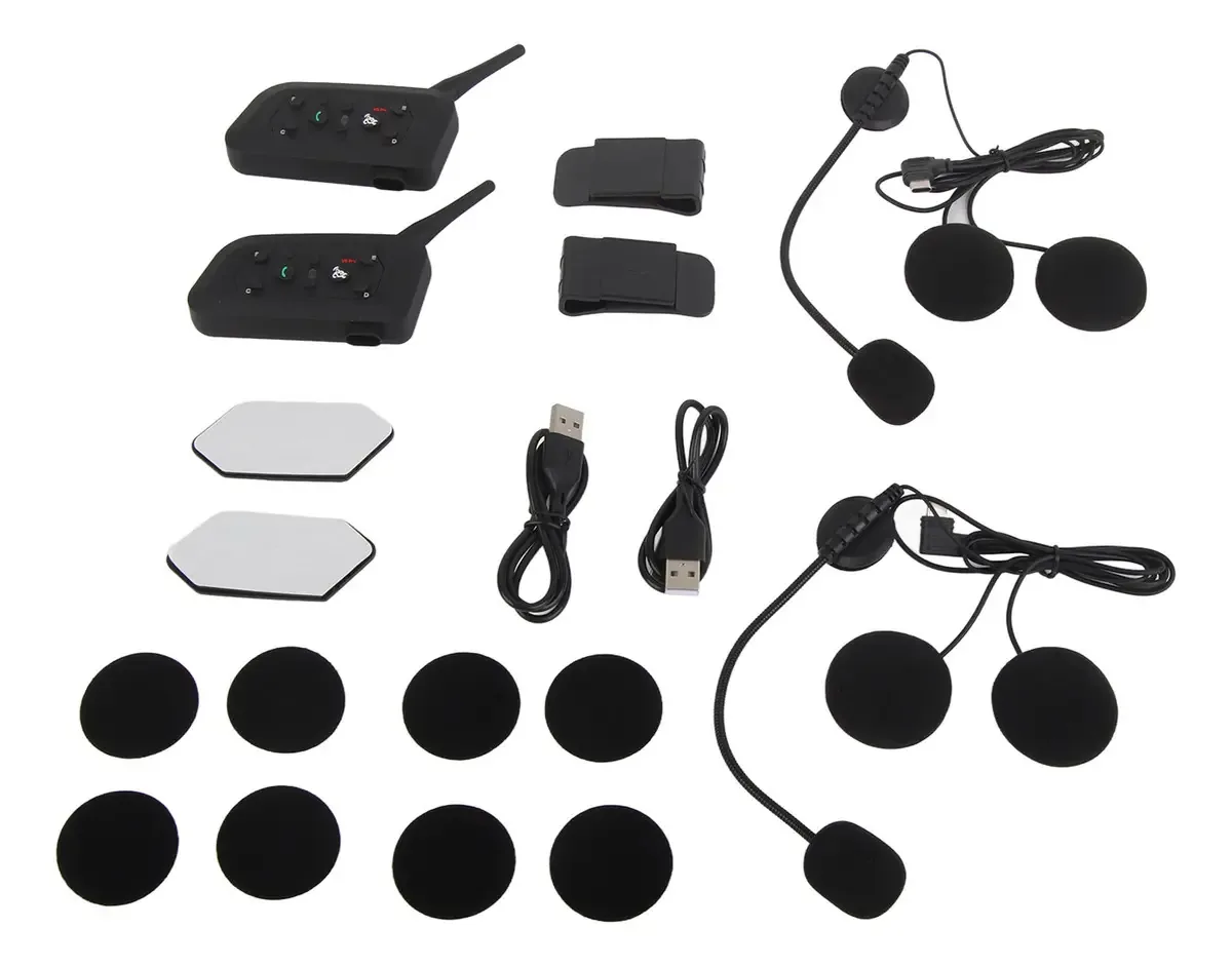 Intercomunicador Bluetooth para capacete de motocicleta V6 Pro
