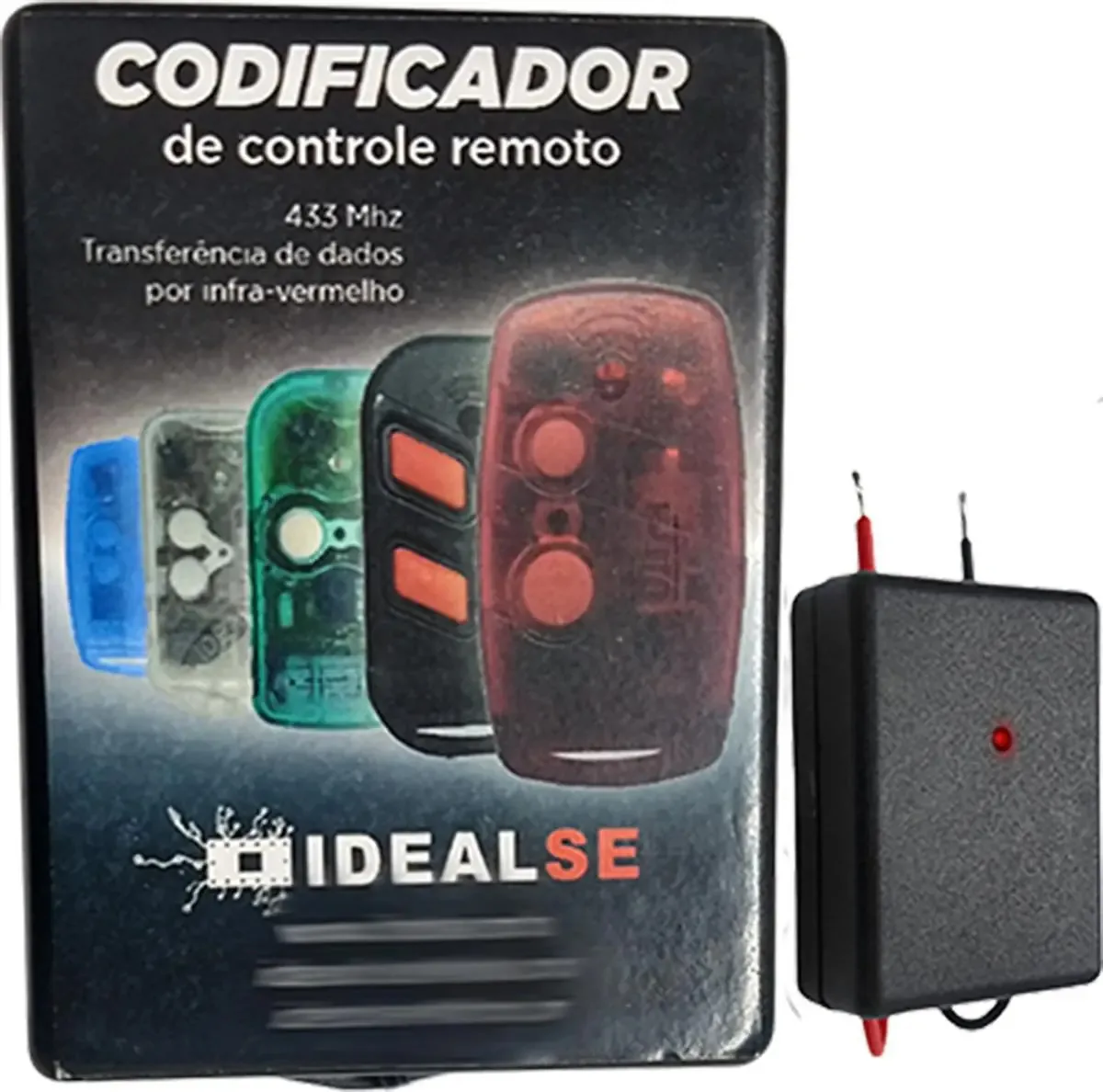 Kit Codificador Idealse A Bateria + 10 Controles Regravável