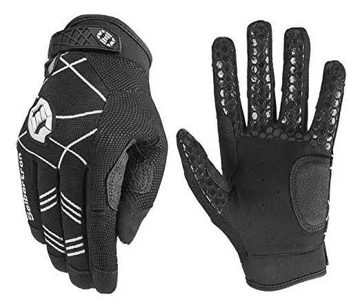 Seibertron - Luvas de Batida B-a-r Pro 2.0 Signature para Beisebol e Softbol, Superaderência, Adequadas para Adultos, Pretas, L
