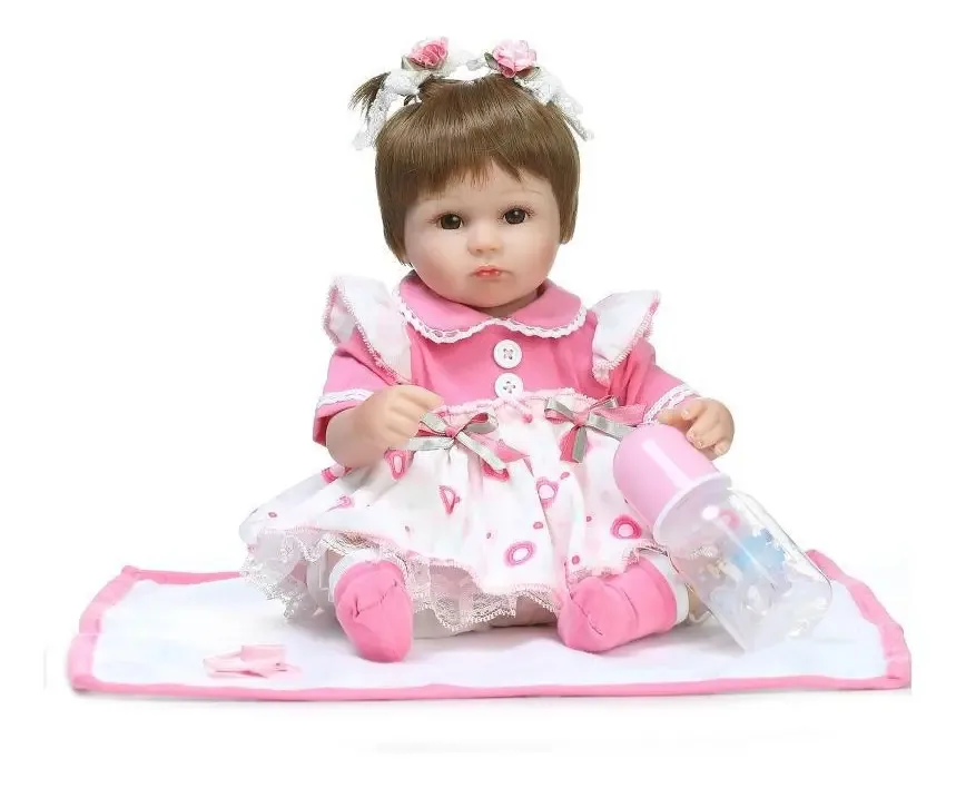 Bonecas Baby Silicone Reborn Reborn de 40 cm para meninas