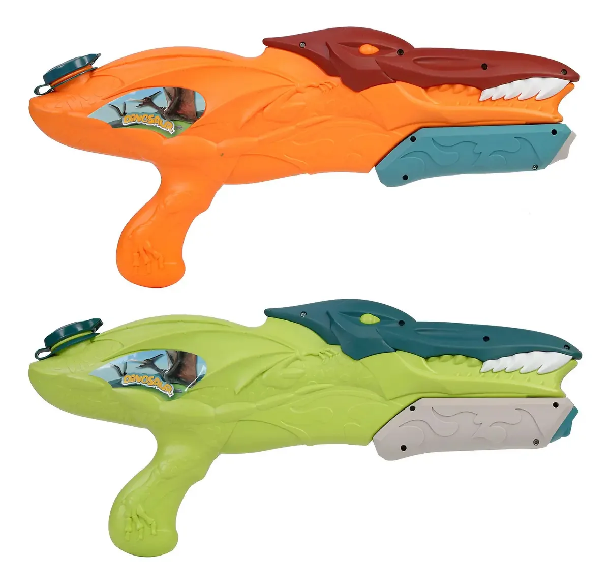 Lançadores de água Water Gun Toy Beach Patio, 2 pés, cor verde/laranja
