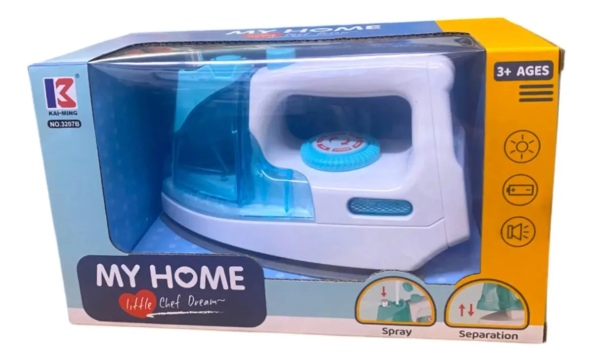 Mini eletrodomésticos, cozinha, brinquedo infantil, luz, som, cor, ferro