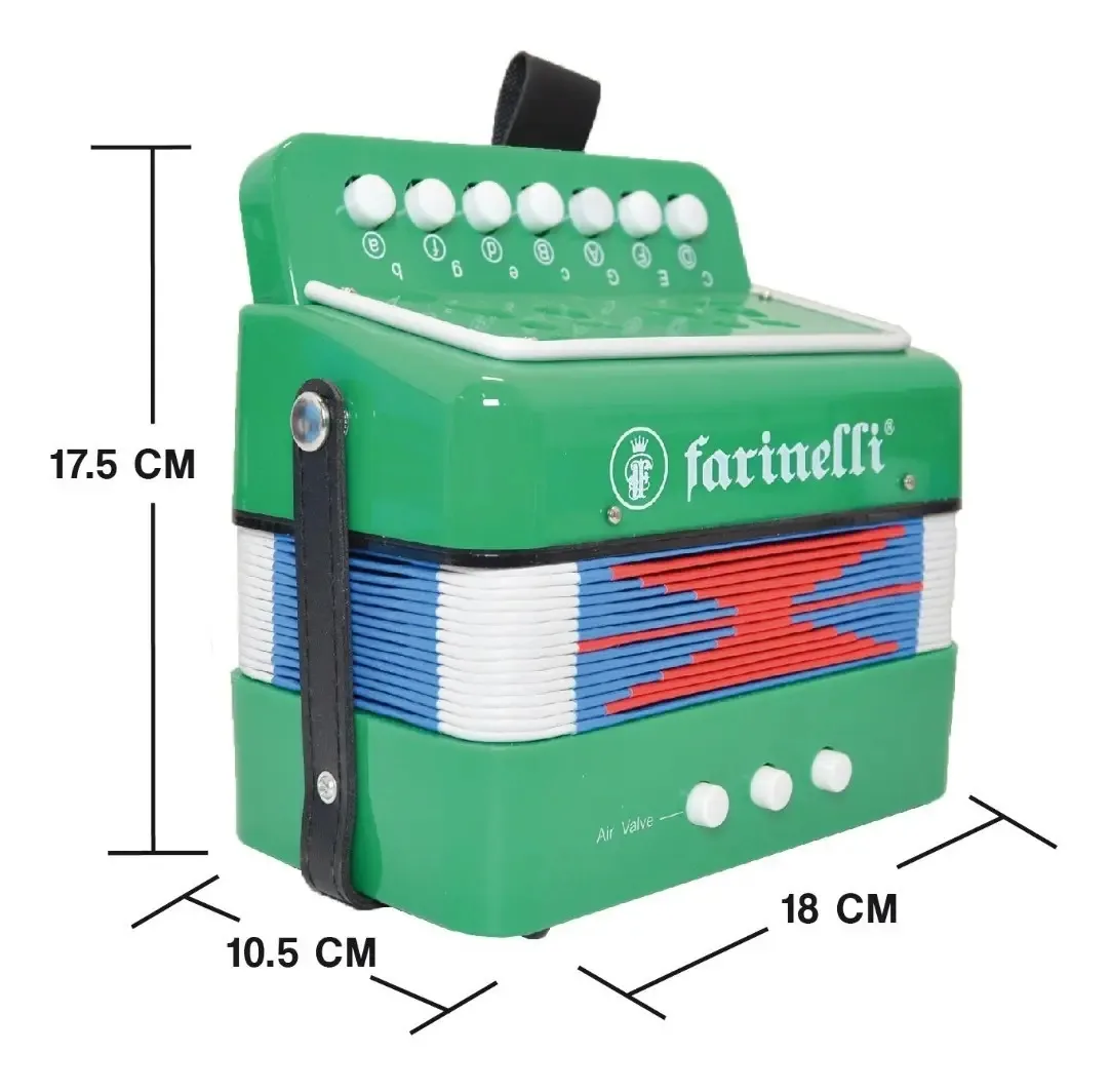 Acordeão infantil Farinelli Acif White Plastic