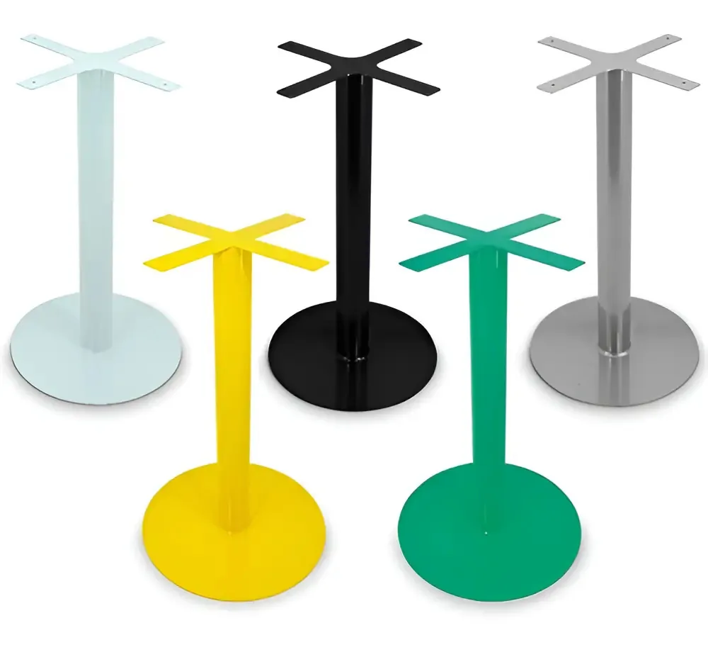 Base De Mesa Diamante Redonda Cor Preta