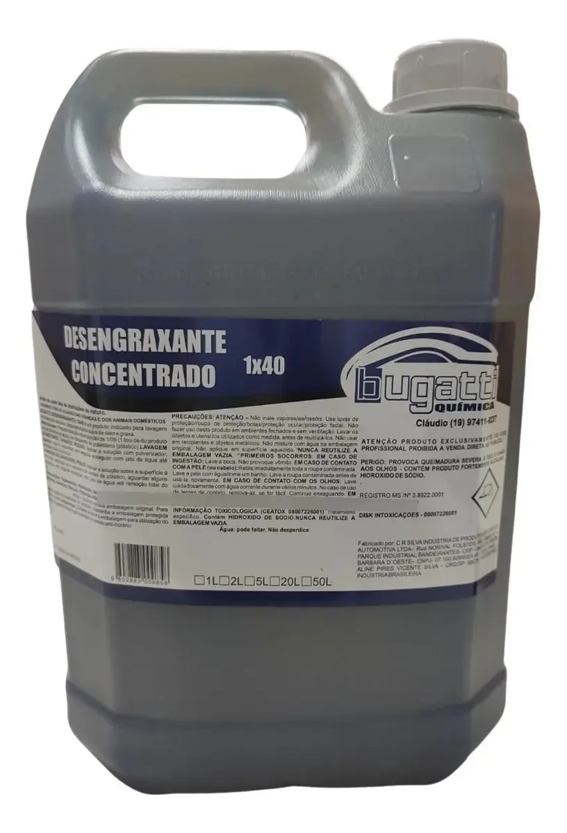 Limpa Bau Solupan 5l Bugatti