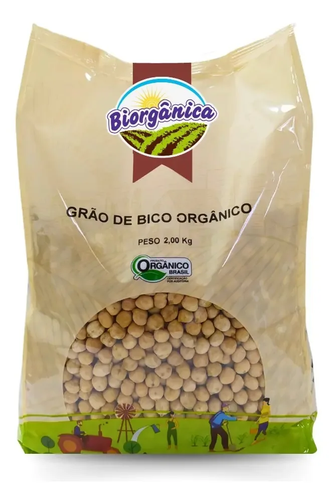 Grão De Bico Orgânico 2kg - Biorgânica