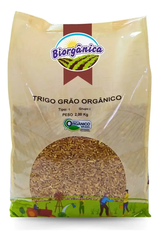 Trigo Em Grãos Orgânico 2kg - Biorgânica