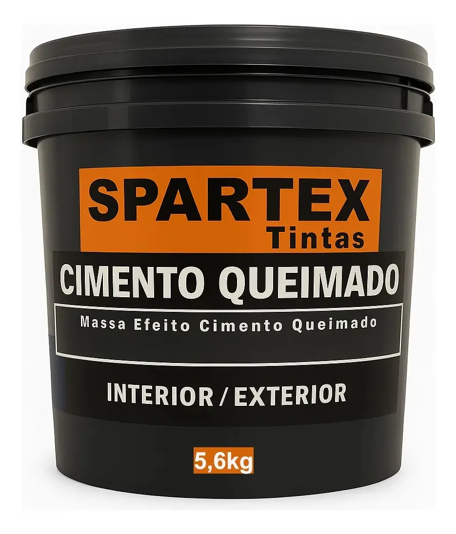 Spartex Tintas efeito cimento queimado revestimento 5,6kg interno e externo