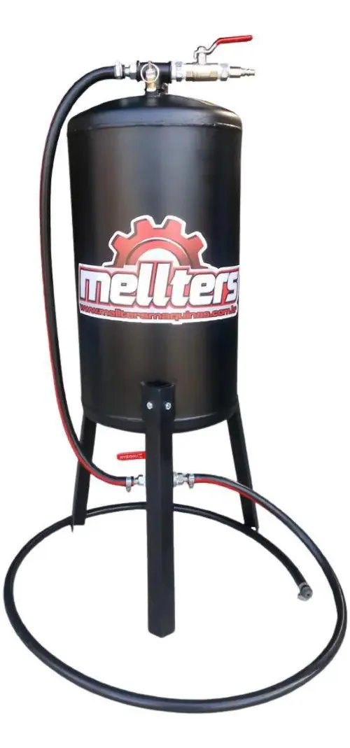 Máquina Jato Areia 80kg Abrasivo Mellters Máquinas Pressão 140psi