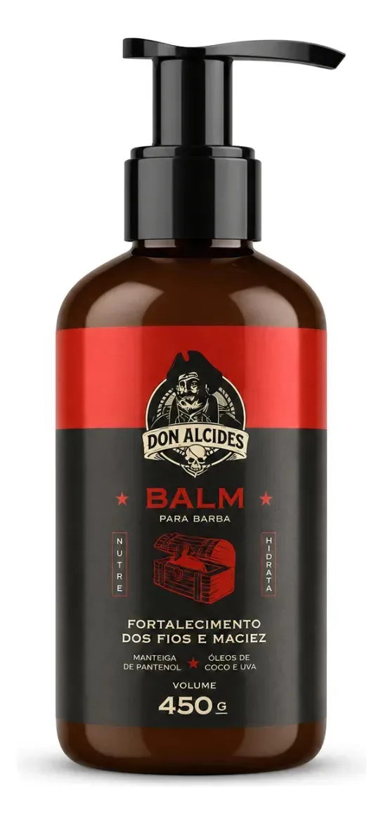 Don Alcides Balm Hidratante Barba negra 450g