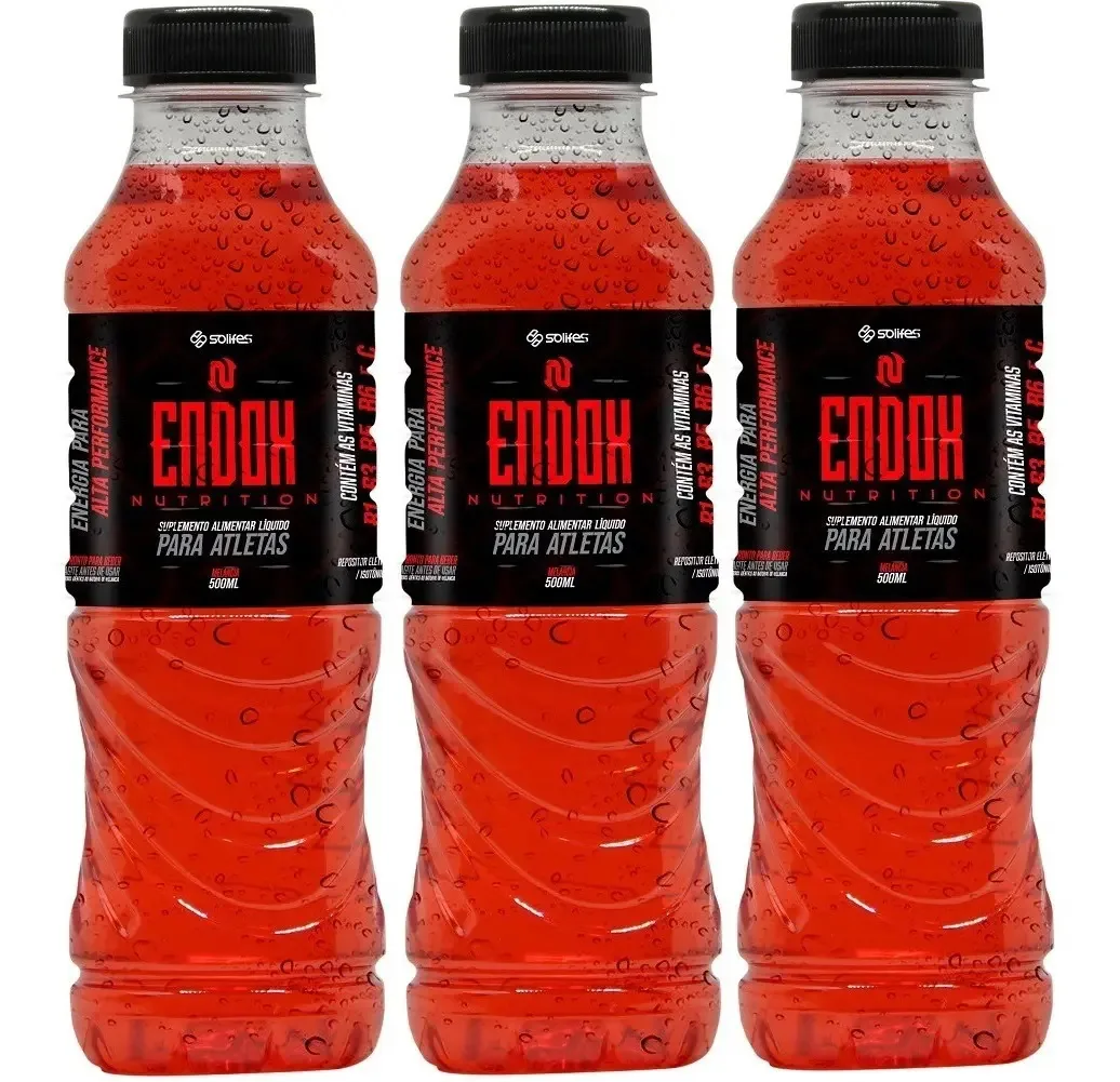 3 Bebida Isotônico Solifes Endox Nutrition 500ml - Melancia