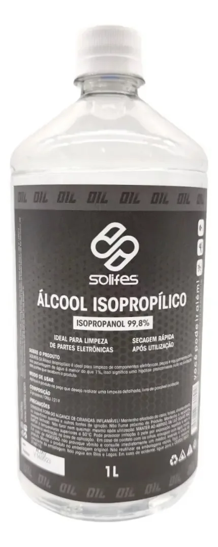 Álcool Isopropilico 99,8% 1l Solifes Eletronicos Disco Freio Fragrância Neutra
