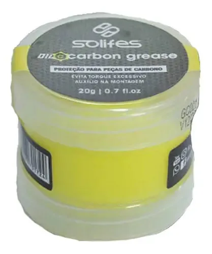 Carbon Grease Solifes Peças Carbono 20g 0.7 Fl.oz