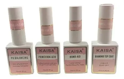 Kit 4 Preparadores Kaisa Blindagem Unhas