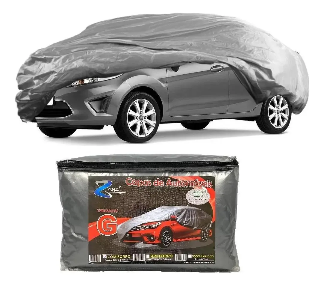 Capa Zana Capas Carro Impermeável Cinza Proteção UV
