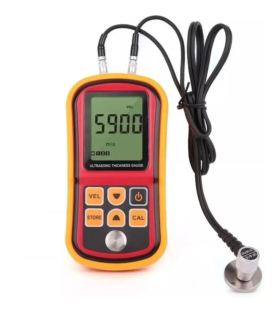 Medidor de espessura ultrassônico de metal portátil de 1,2 -225,0 mm