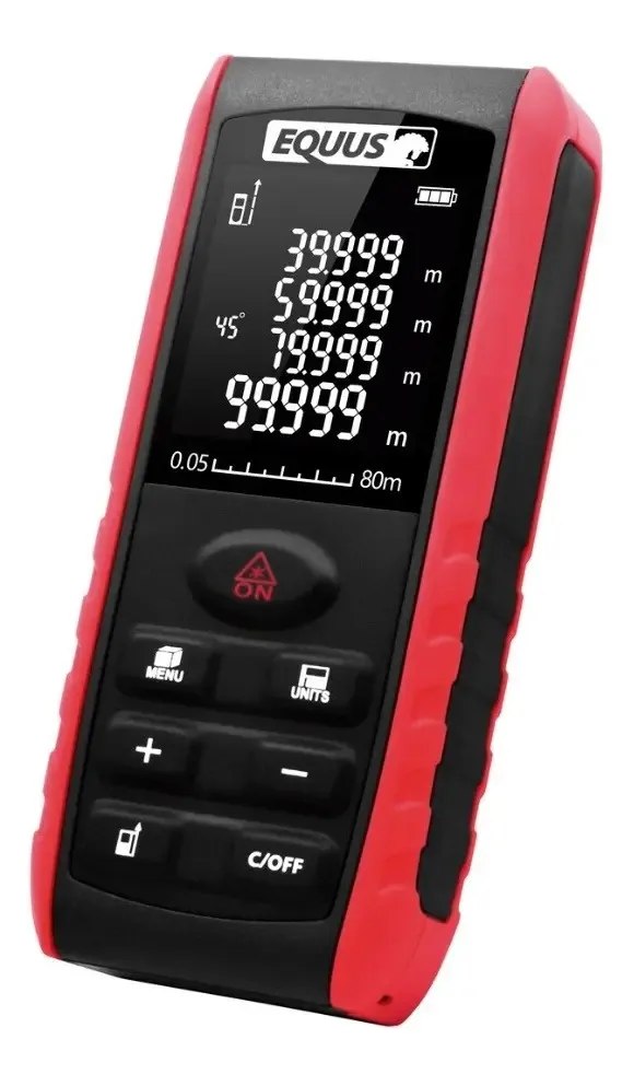 Medidor de distância a laser digital Equus 70m Memory