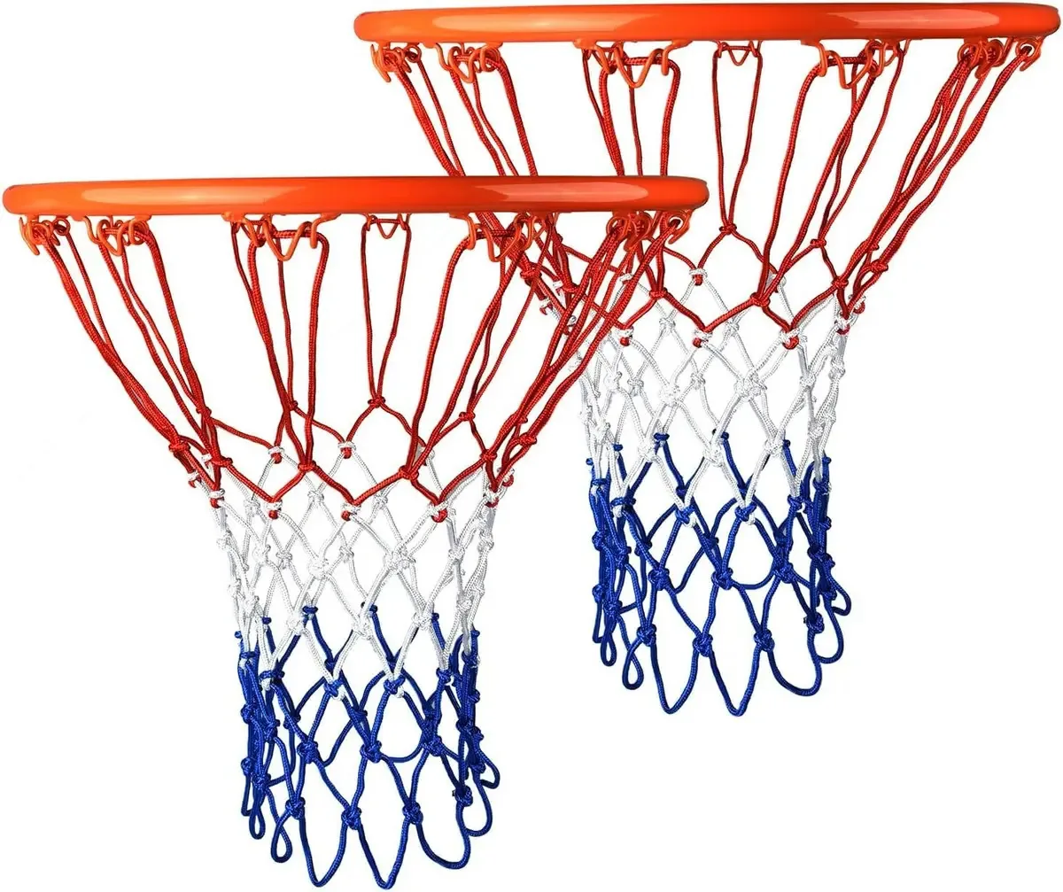 Rede De Basquete Resistente 2 Peças Para Interiores E Exteriores