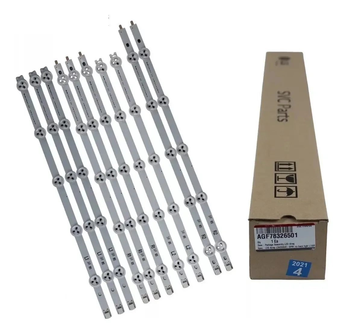 Kit 10 Barras Led LG Agf78379401 42ln5200 42ln5400 42ln5700