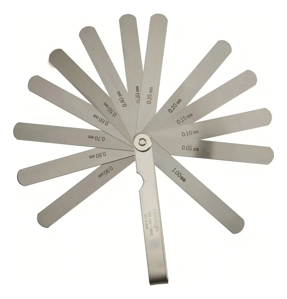 Mitutoyo 184-305s - Conjunto de medidores de espessura, lâminas R
