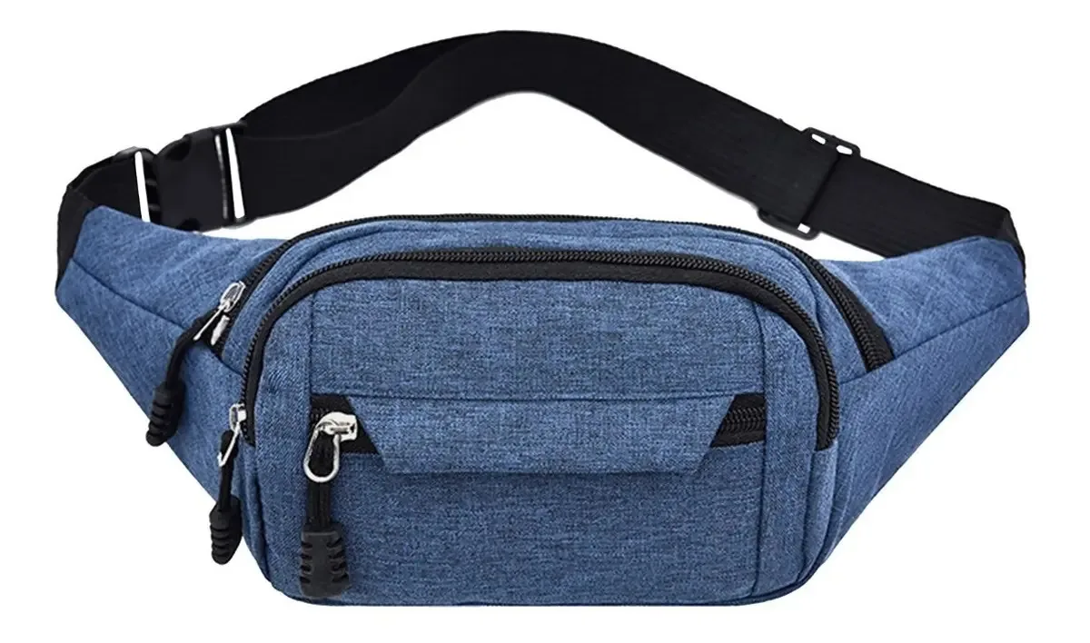 Bolsa de cintura premium - Esportes e viagens - 4 cores, cor azul