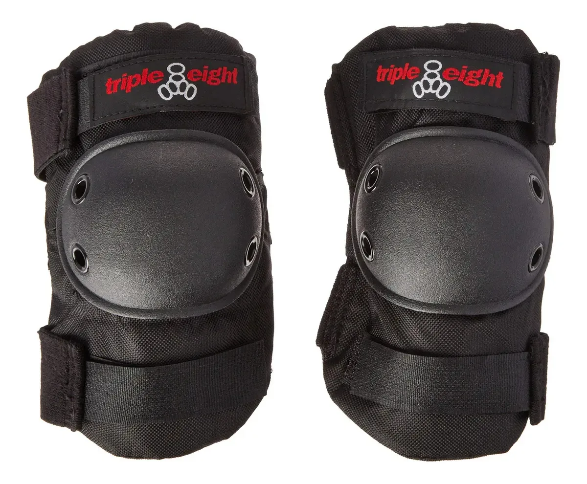 Cotoveleiras de Proteção Triple Eight, 1 Par, Cor Preta