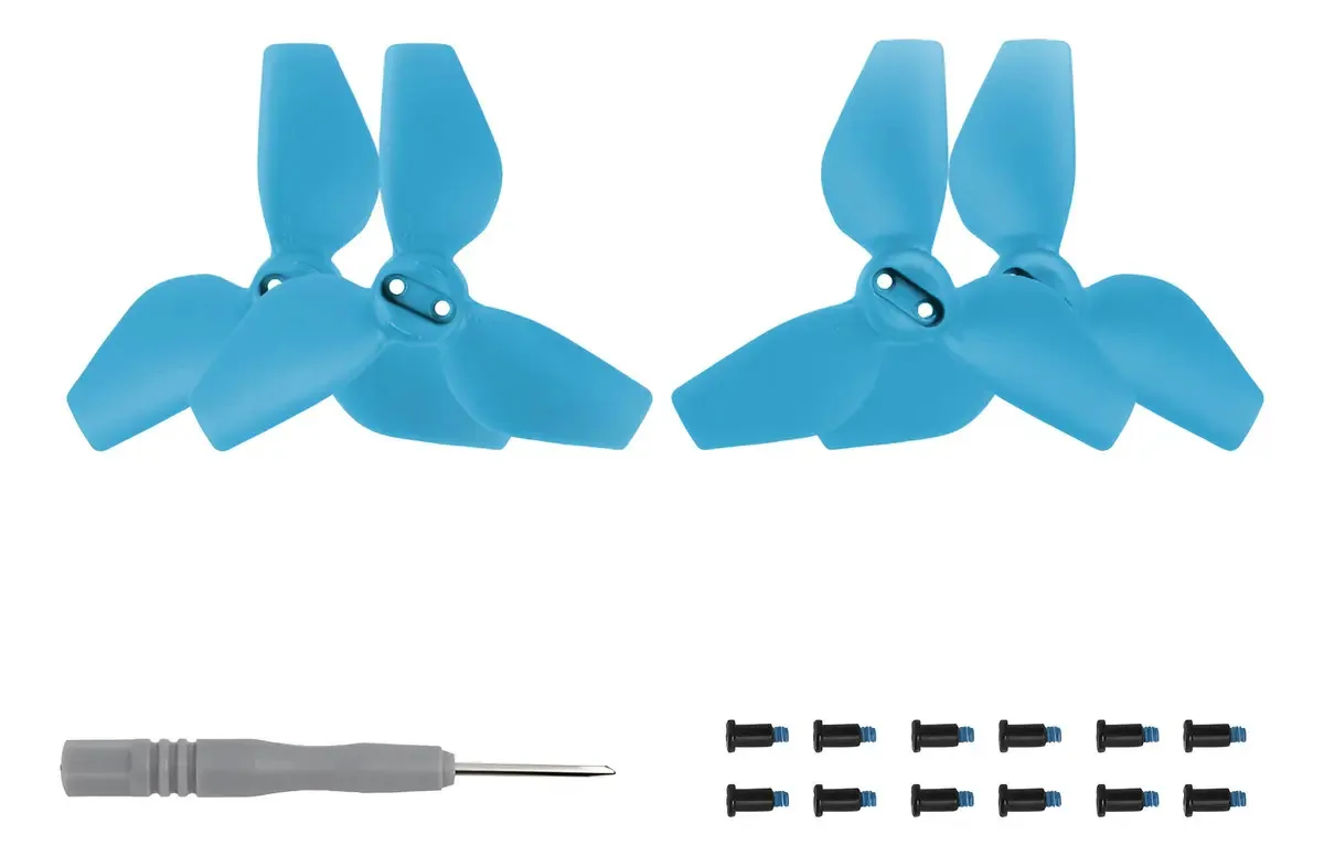 Kit 2 Pares De Hélices De Drones Para Dji Neo Alta Qualidade Cor Azul