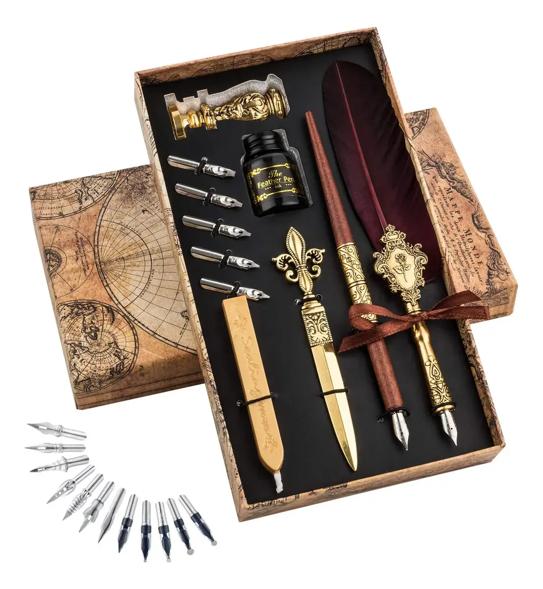 Conjunto de canetas e tintas Hethrone | Caneta de caligrafia | Caneta