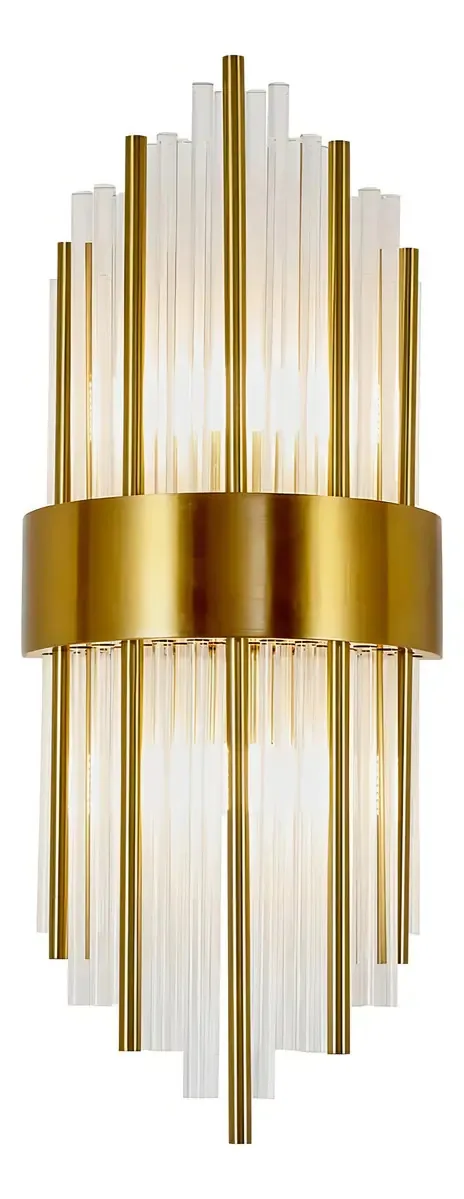 Lâmpada de parede de vidro Wabon Modern Gold Luminária de parede Luminária de parede
