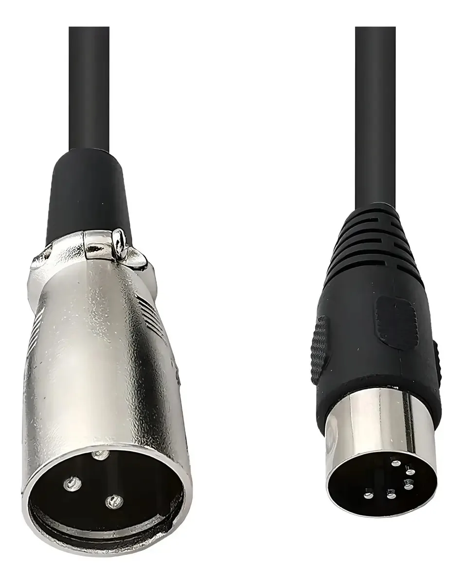 Cabo XLR Seadream Midi Din de 5 pinos macho para 3 pinos macho
