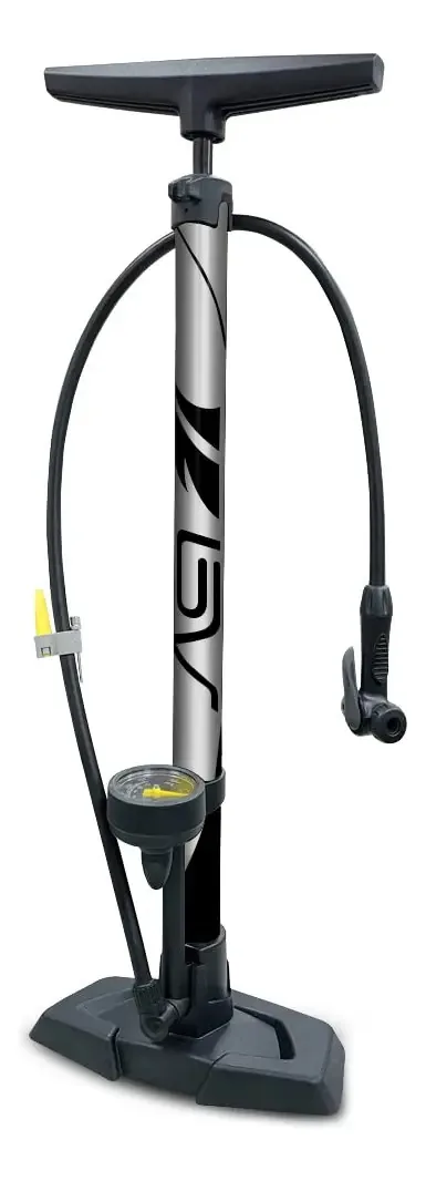 Bomba de Pé para Bicicleta com Manômetro 160 Psi